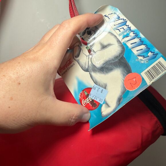 1999 Coca Cola Coke Can Cooler Bag With Straps -‎ 12" x 8" New Old Stock - Picture 8 of 10